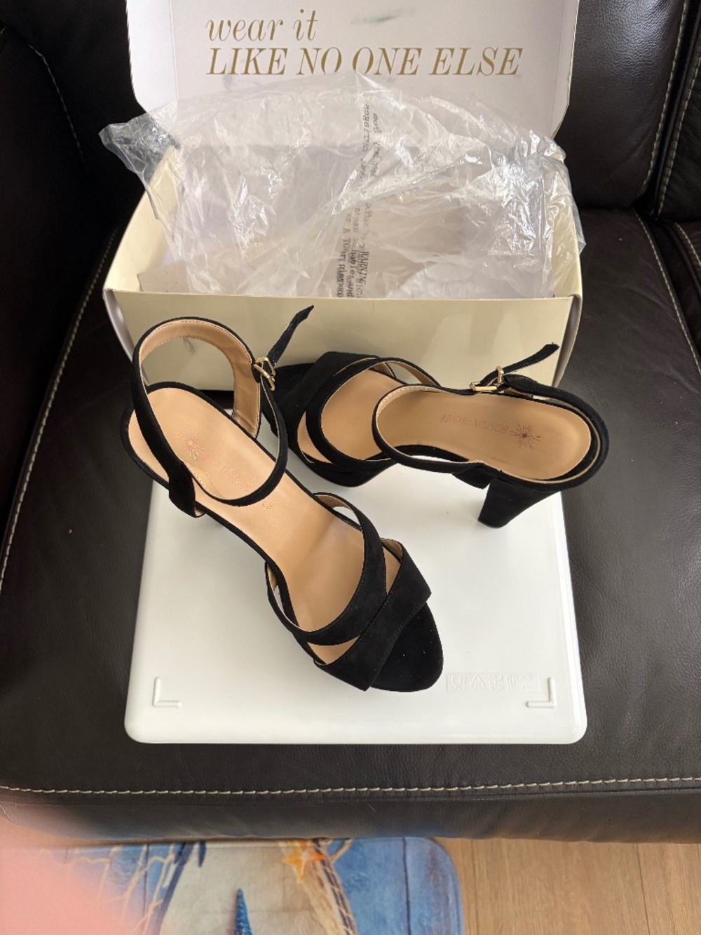 Boston Proper Suede Sexy Platform Shoes